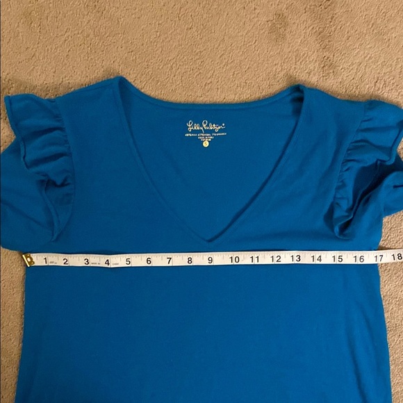 LILY PULITZER SAMIRA TOP TIDAL WAVE - Picture 6 of 9